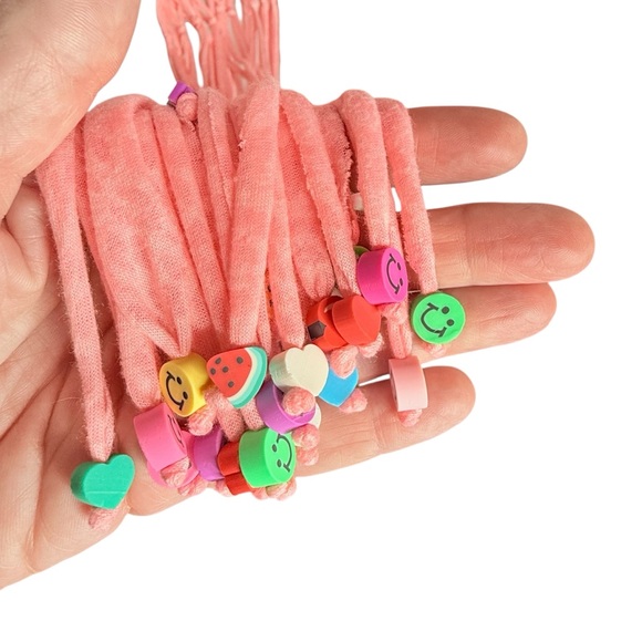 Pitusa Pink Fringe Maxi T-shirt Dress Beaded Hem size Petite - Picture 4 of 7